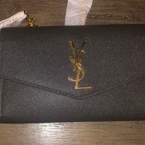 COPY - YSL grey purse! Never been used in original box